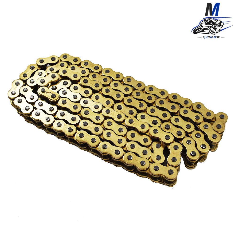 With O-Ring Drive Chain Gold Color for ATV Motorcycle 525 Pitch 120 Links New