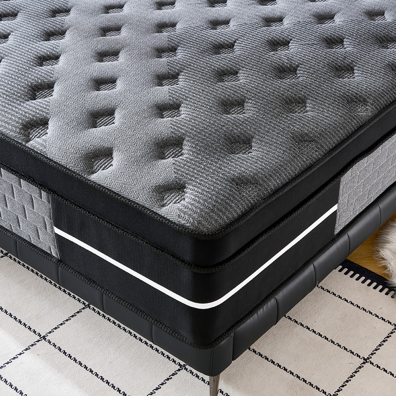 8"10"12"14 Twin Full Queen King Size Mattress in a Box Hybrid Spring Memory Foam