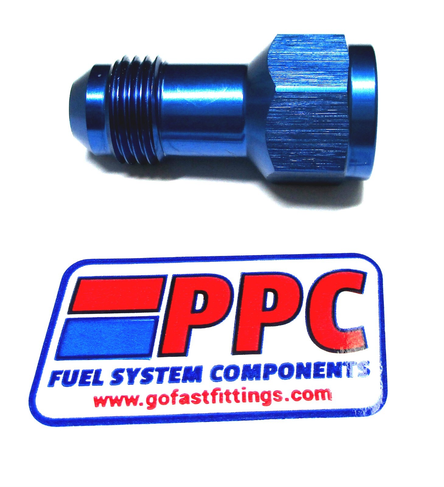 08 an female to 08 an male flare extension fitting blue anodized problem solver