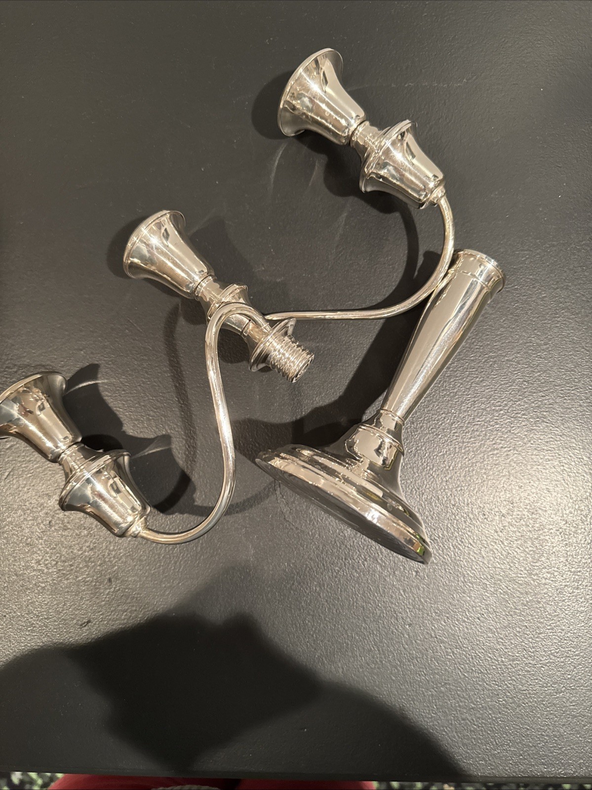 Frank Whiting Sterling Silver 3-Lite Candelabra 10” Vintage