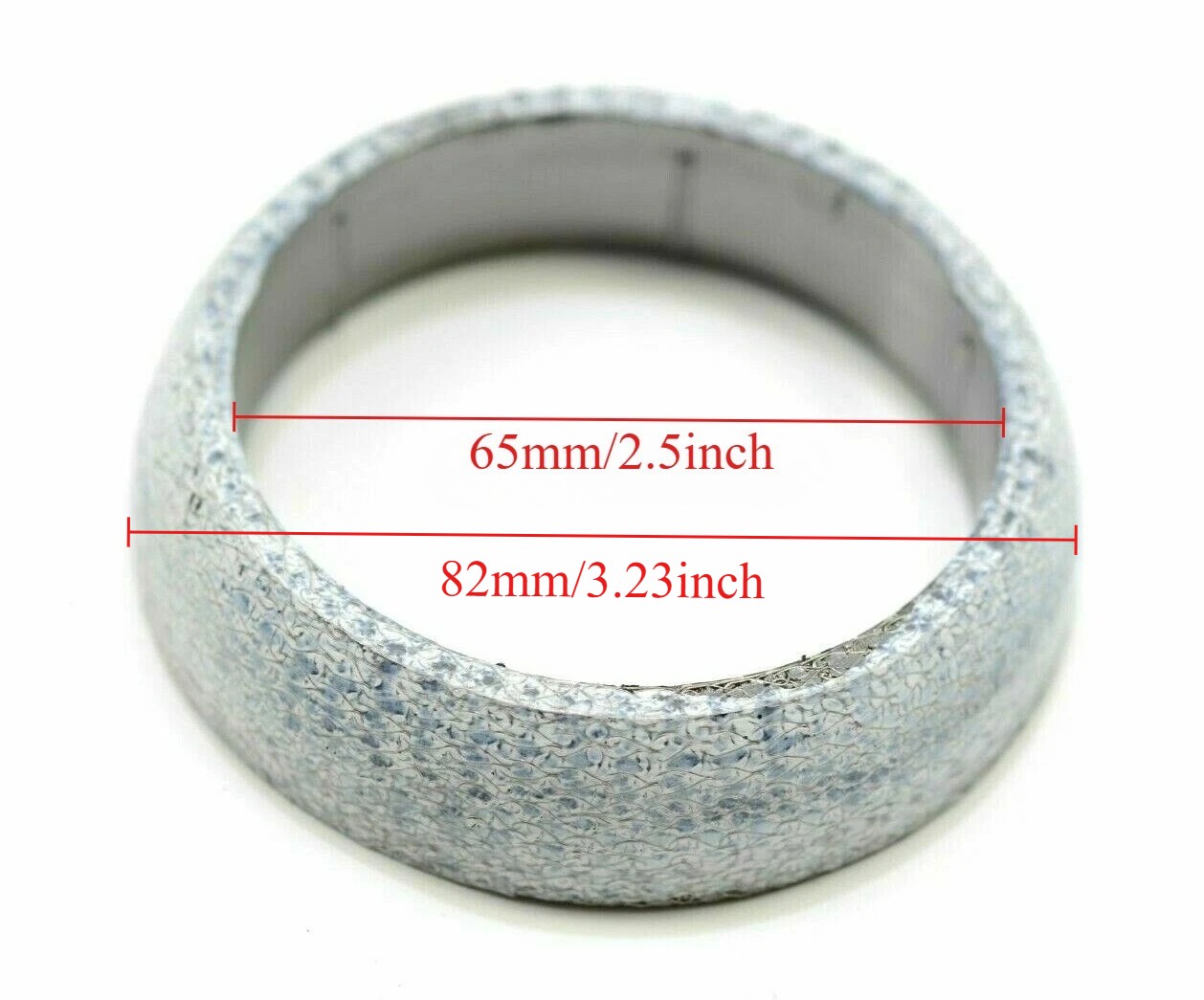 Car 2.5" Inner Graphite Exhaust Muffler Flange Donut Style Gasket Seal Ring