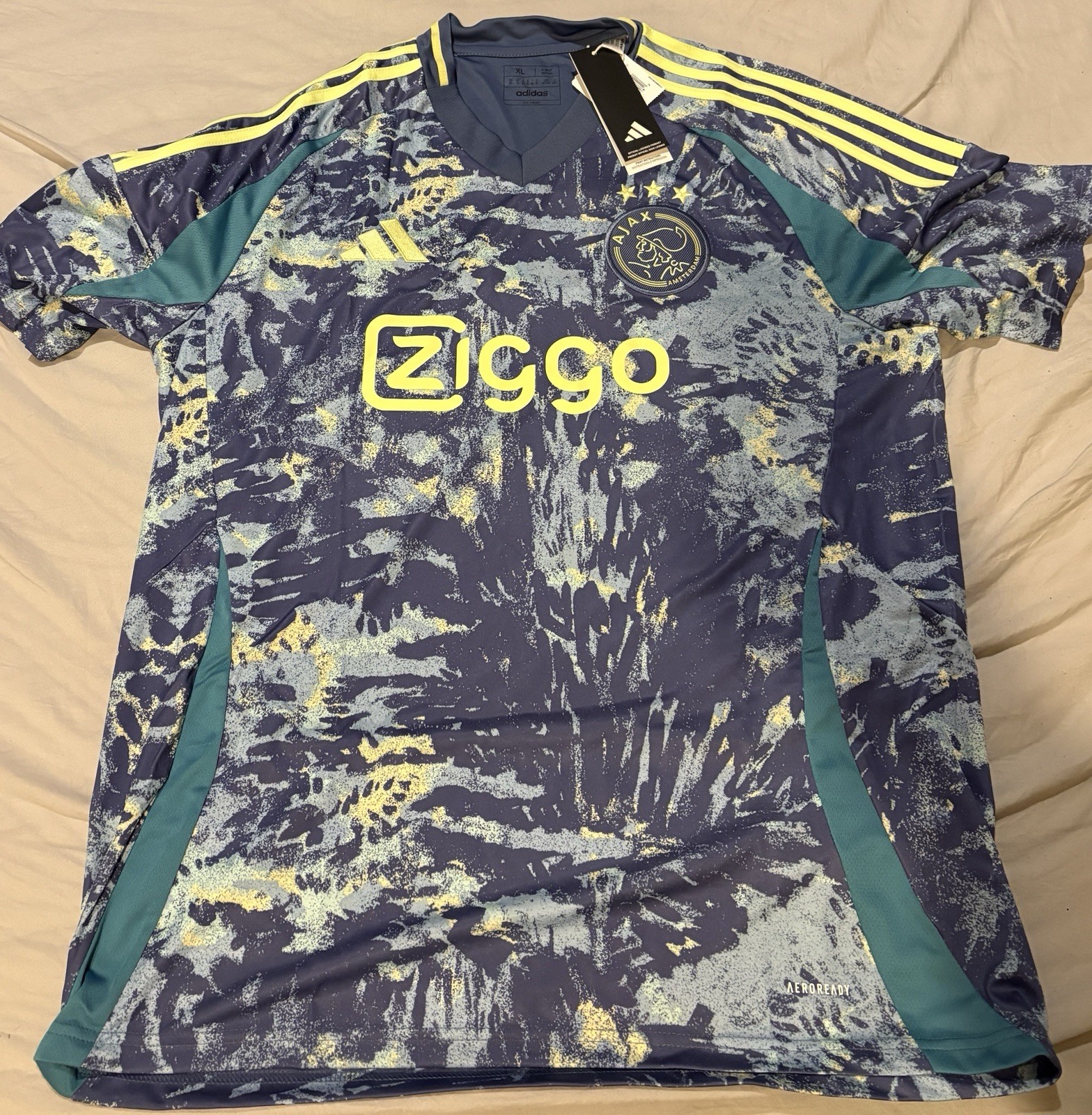 2024 Ajax Away Kit Jersey Adidas Men’s XL Brand New with Tags Blue