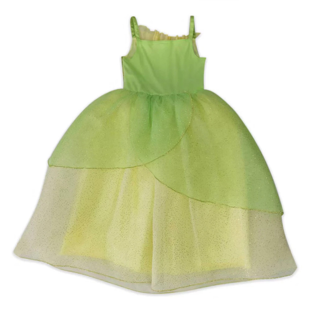 Disney The Princess and Frog Costume Dresses Tiana Green Mesh Lotus Brooch 3 NEW