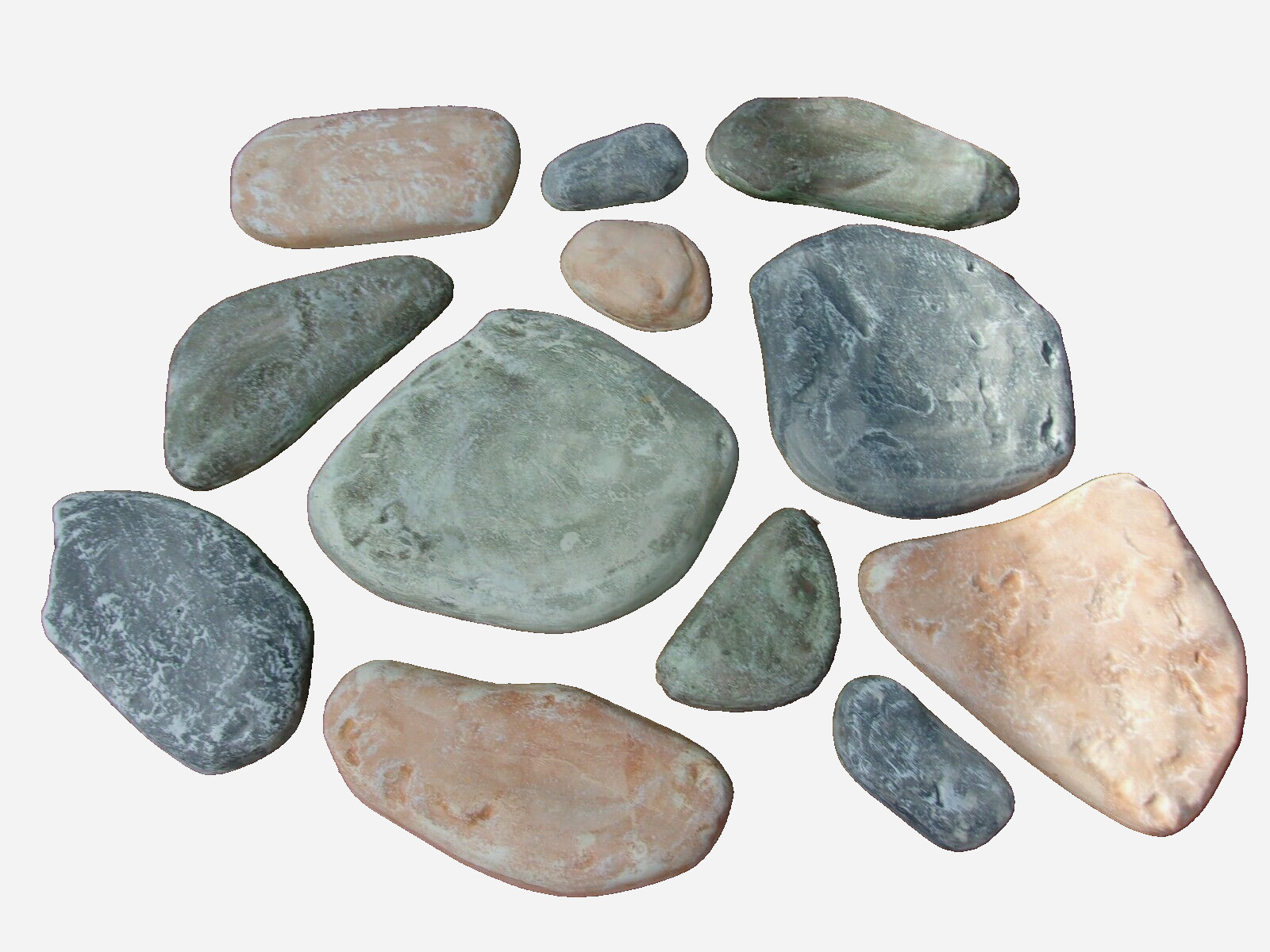 Rock facing concrete cement molds wall veneer flagstone set 12 plastic moulds