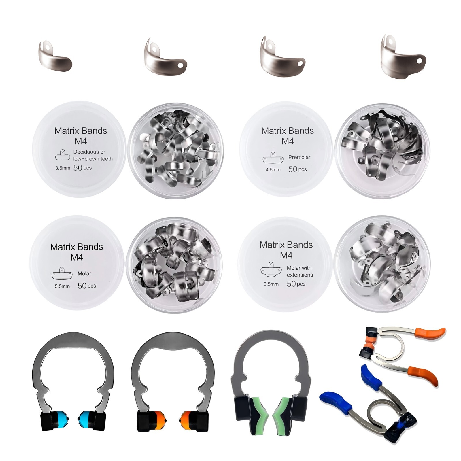 Dental Matrix Bands Ring Sectional Matrice Clamp Fit Garrison Palodent V3 System