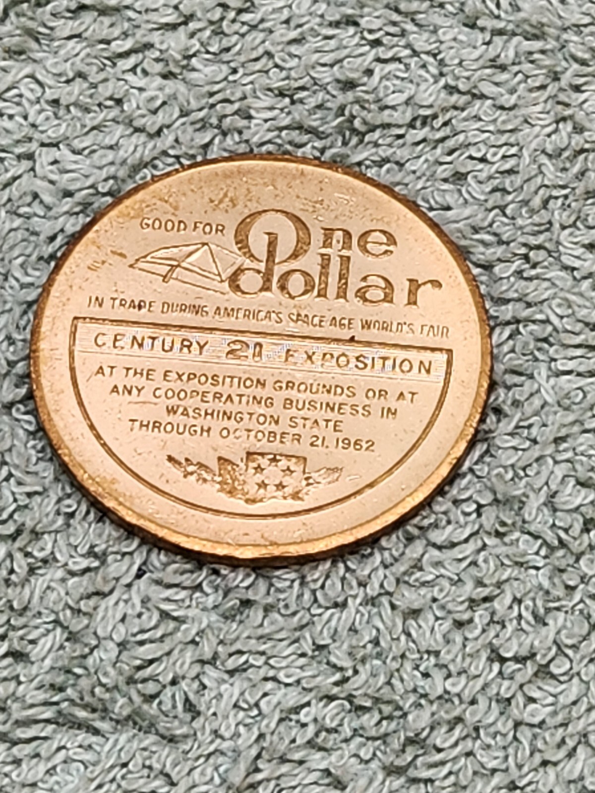 Space Age Worlds Fair Seattle Needle Century 21 Exposition Americas 1962 Dollar