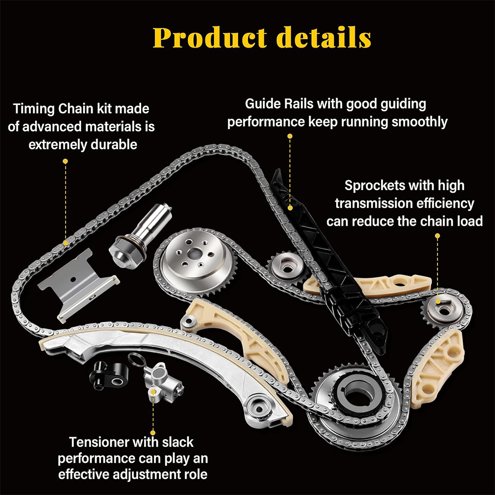 Timing Chain Kit for 08-13 Chevrolet Malibu 10-15 Equinox L4 2.4L DOHC 4-Door