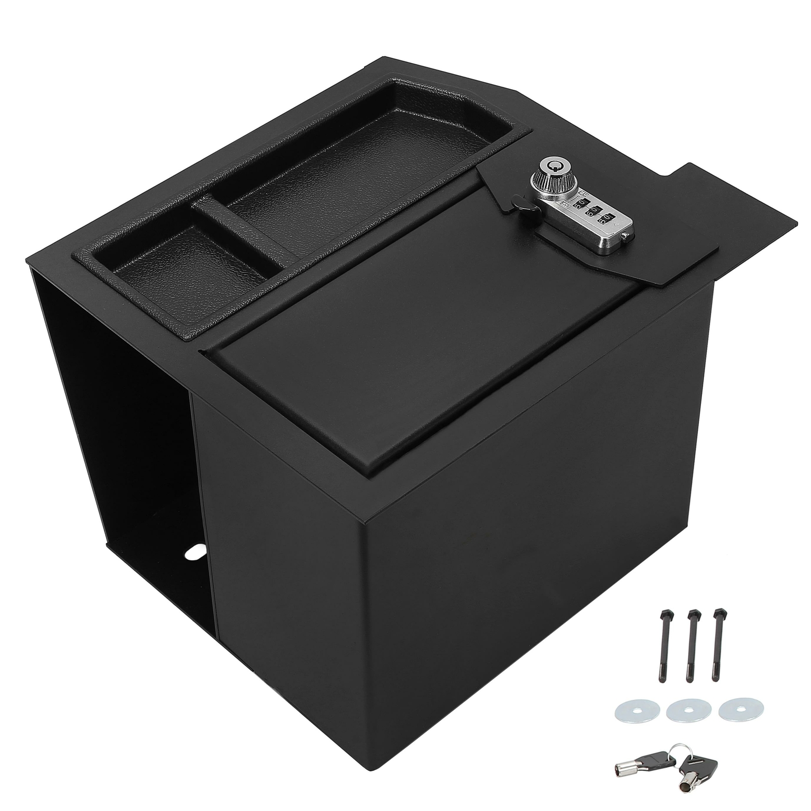 Center Console Safe Box Locking Safe For Toyota Tundra 2007-2013 Sequoia 08-13