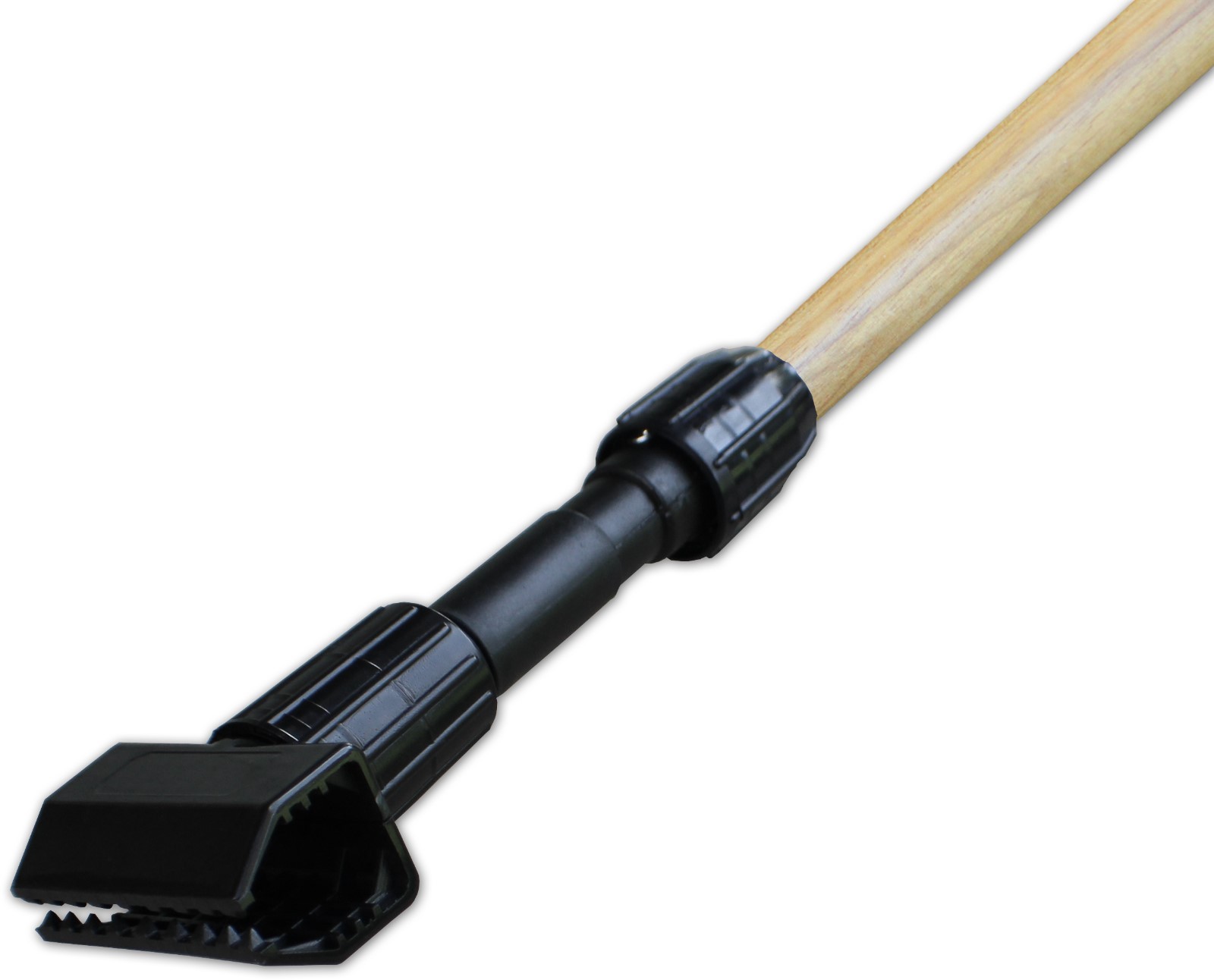 Wet Mop Handles | 60" Wood w/Plastic Gripper Head - 6 Pack