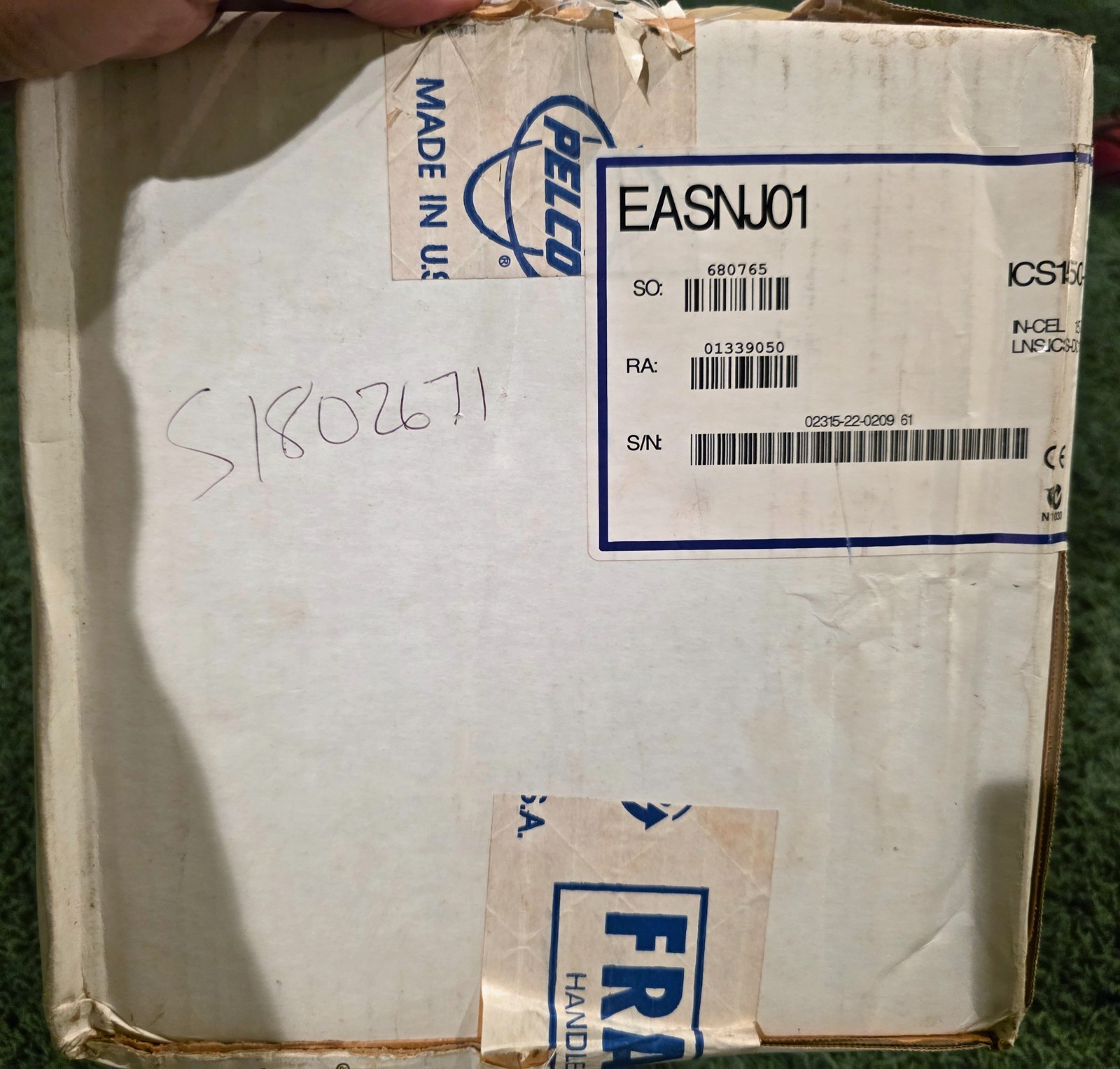 NEW- Pelco Camclosure ICS150-CA3 Dome Camera 1.5 F-stop, EASI