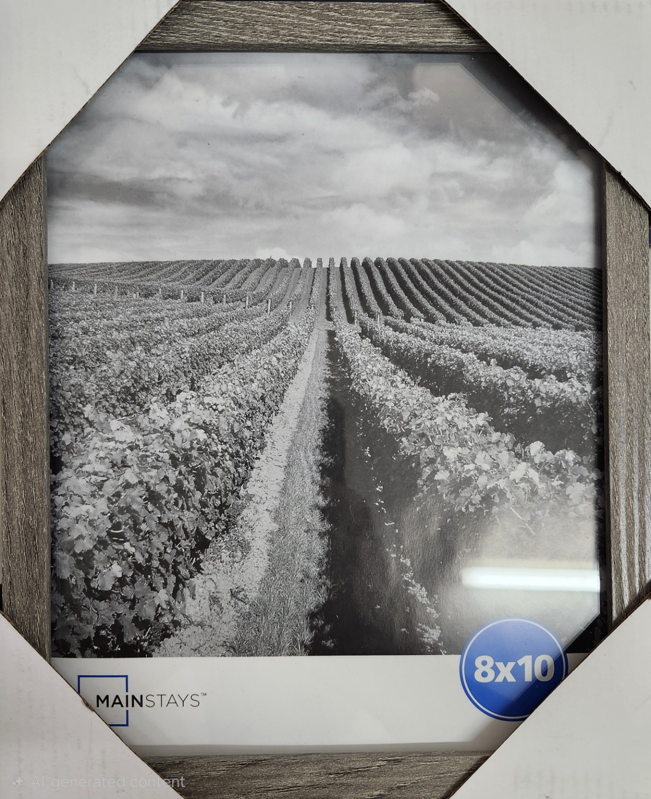 2-Pack "New" Rustic Gray 8x10 Picture Frame Wall Tabletop