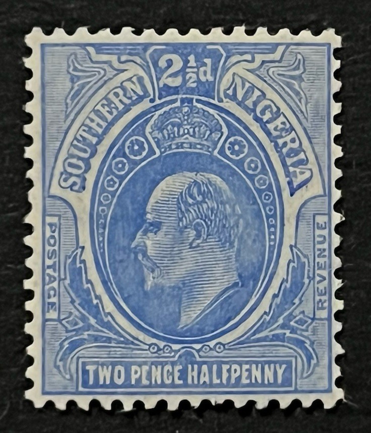Travelstamps: SOUTHERN NIGERIA STAMPS SCOTT #35 - 2 Pence Halfpenny 2 1/2d MOGH
