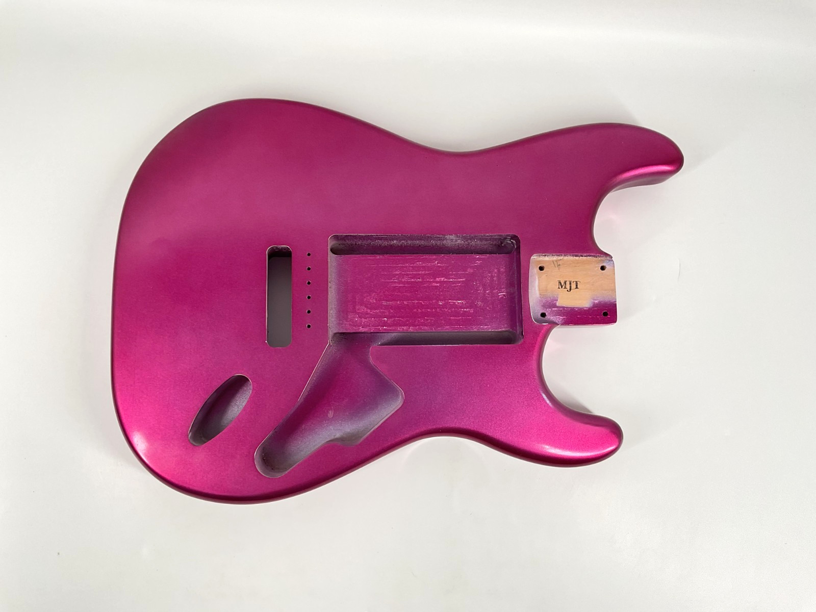 MJT Official Custom Vintage Aged Nitro Guitar Body by Mark Jenny VTS Raspberry