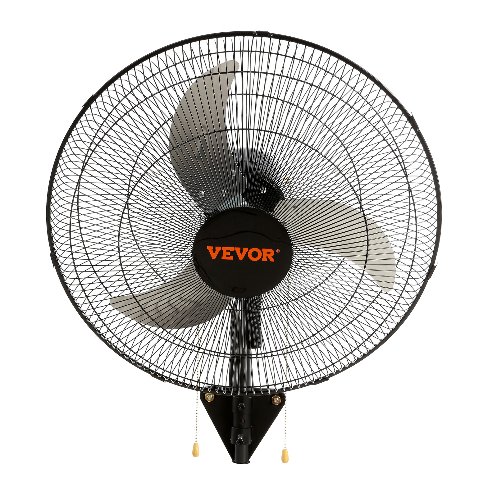VEVOR 2Pcs 18'' Industrial Wall Mount Fan Oscillating Metal Fan 3 Speed Airflow