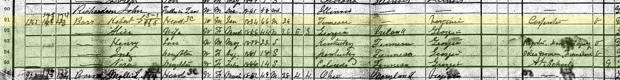 0227----1906 Robert G. Barr - Civil War Vet 21st Kentucky Inf suicide in Denver