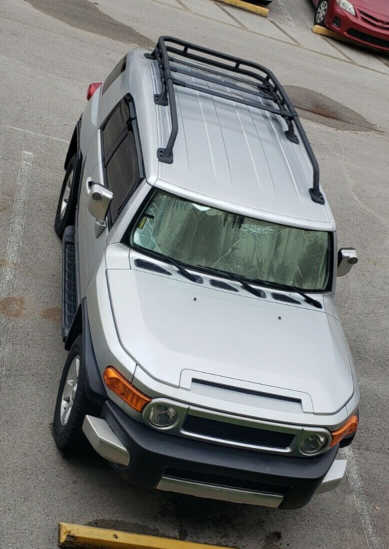 For Toyota FJ Cruiser 2007-2014 Factory Style Aluminum Roof Rack Rail Top Cargo