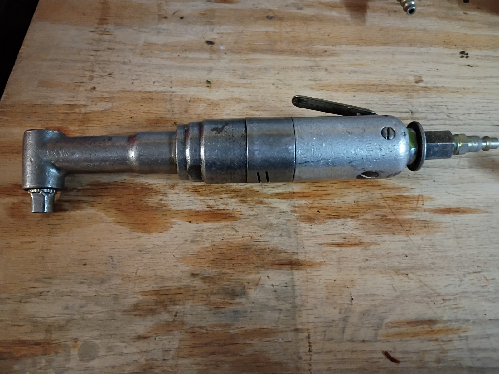 Lot Of 3 Right Angle Air Drill Motors Threaded