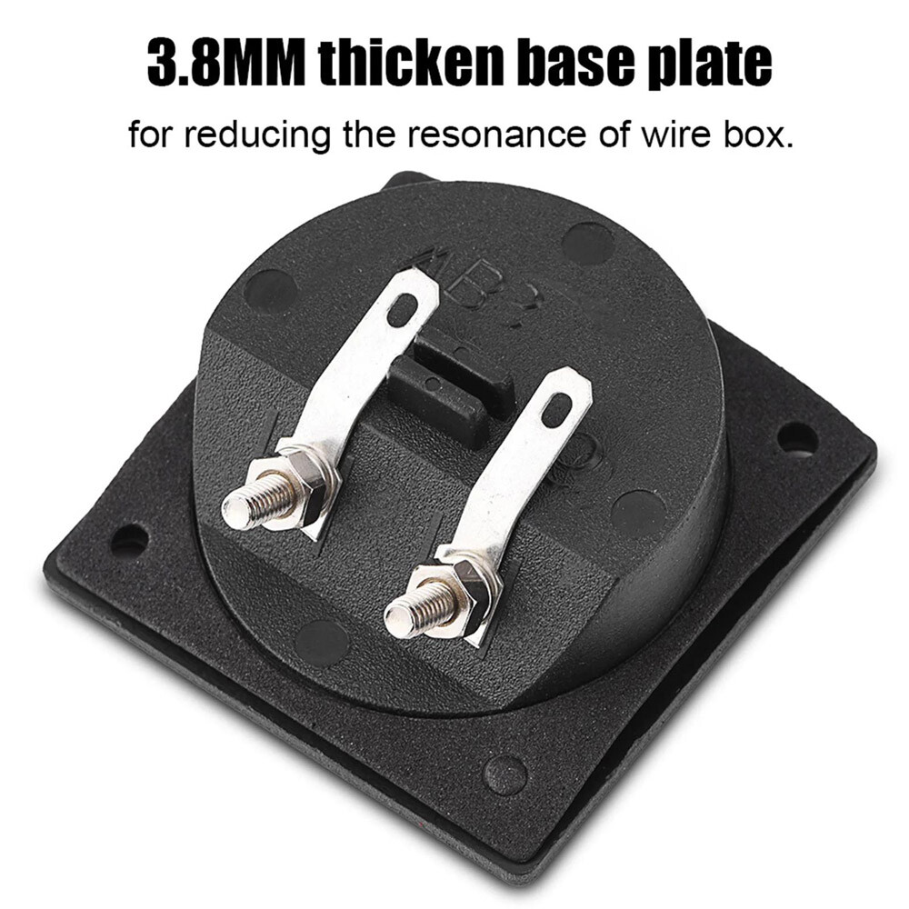 2PCS Speaker Box Terminal 2-Wire Round Spring Cup Connector Subwoofer Enclosure