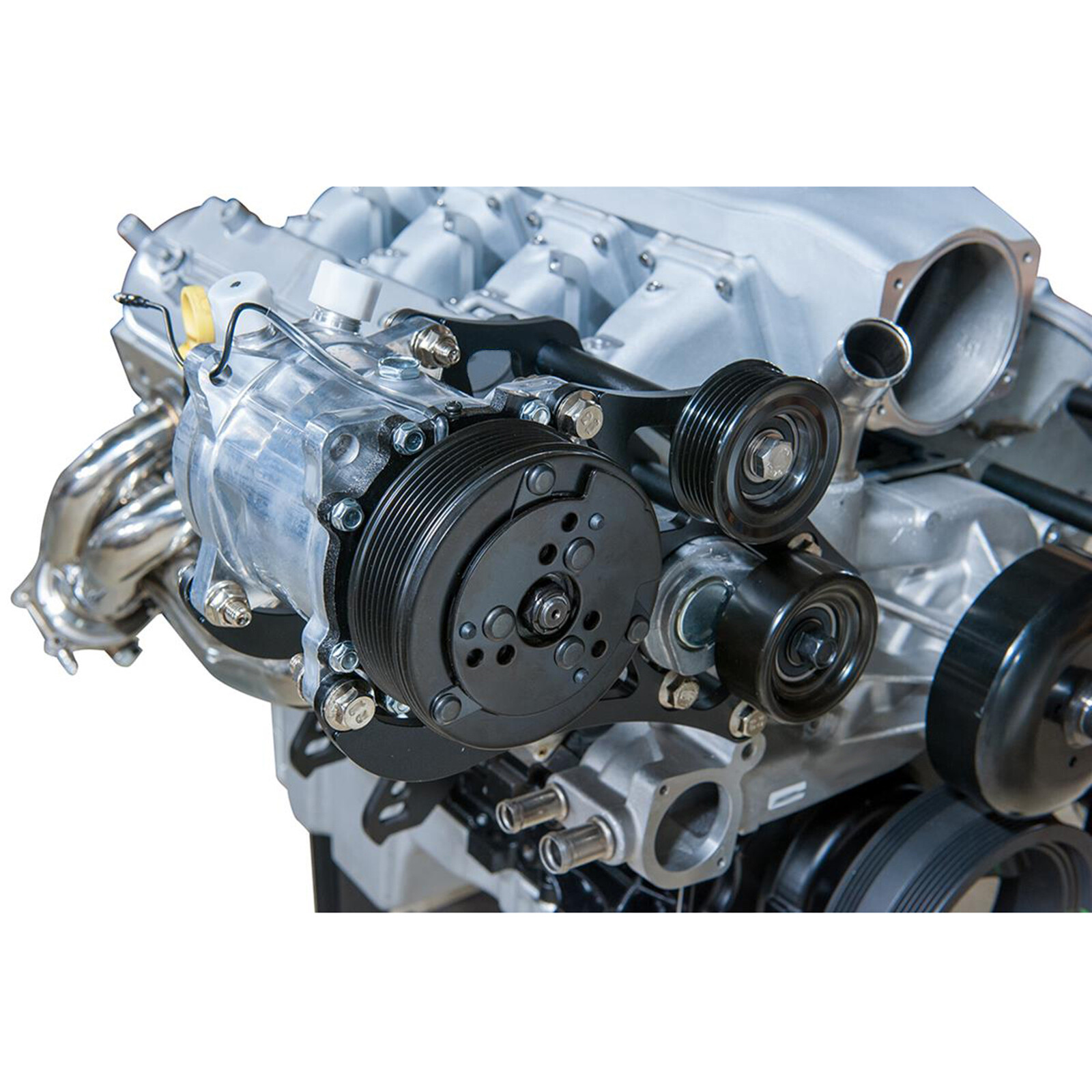 For Sanden 508 709 LS Truck Engines AC Compressor Bracket With Tensioner Kit