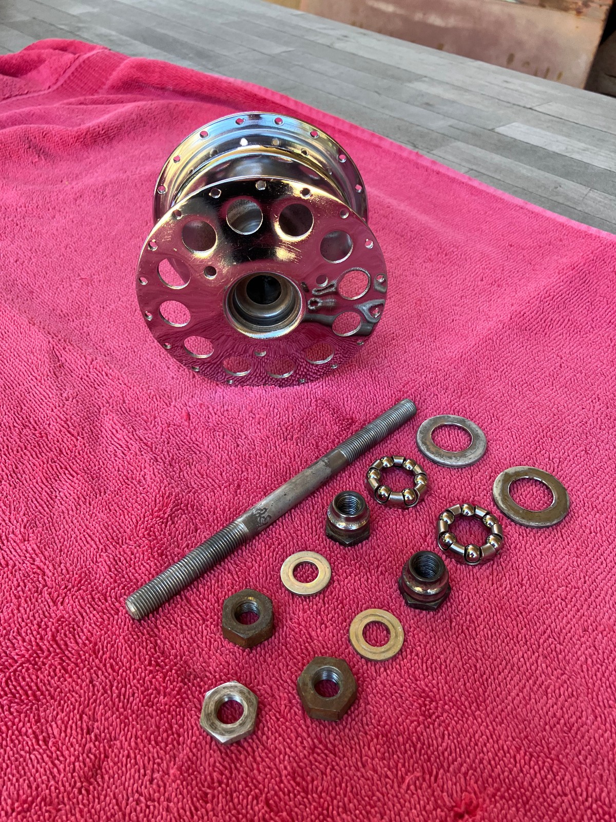 1940 TO THE LATE 50S SCHWINN EXPANDER BRAKE HUB AND AXLE PARTS FOR AUTO-CYCLES!!