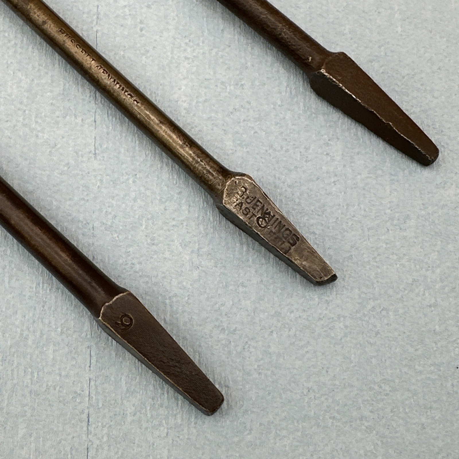 Three Cintage Russell Jennings Auger Bits