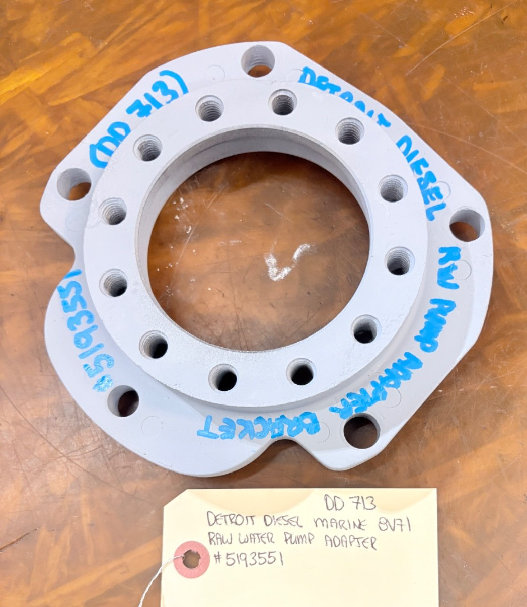 DETROIT DIESEL MARINE RAW WATER PUMP ADAPTER #5193551 8V71