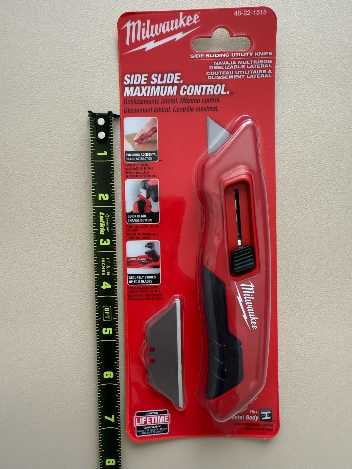 Milwaukee Tool 48-22-1515 Side Sliding Utility Knife