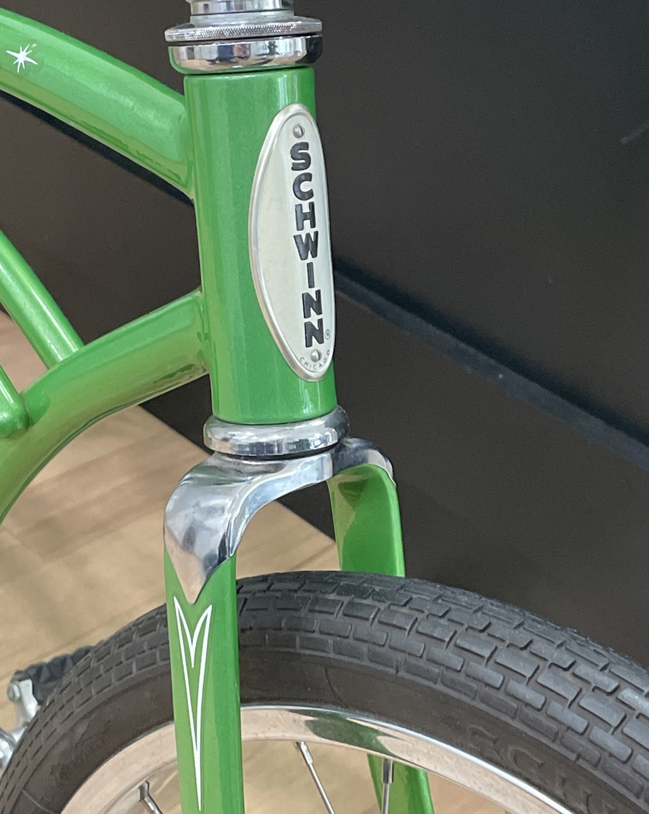 Schwinn Stingray 1963 1/2 Flamboyant Lime Green Solo Polo (Beautiful)