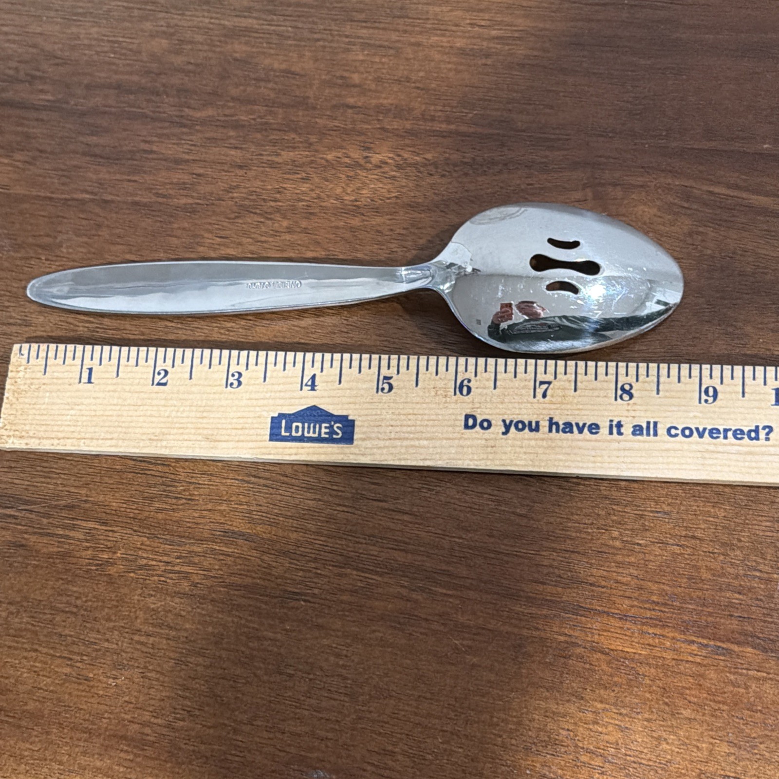 Rare ONEIDA Silver Serengeti (Stainless) 18/10 Slotted Serving Spoon. 2007.