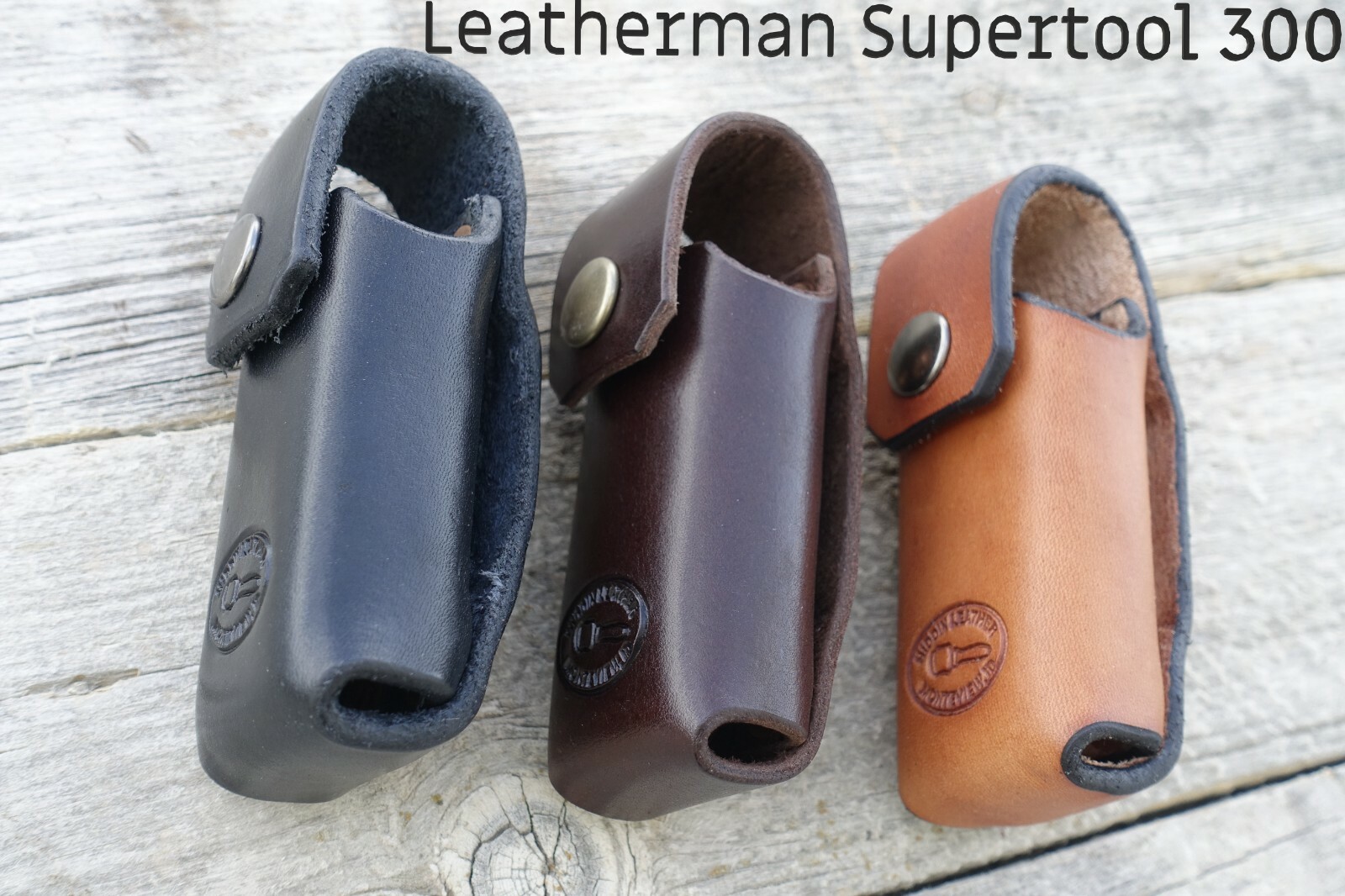 Leather Sheath for  Leatherman SUPERTOOL 300 Full Grain Leather. HIDDIN USA