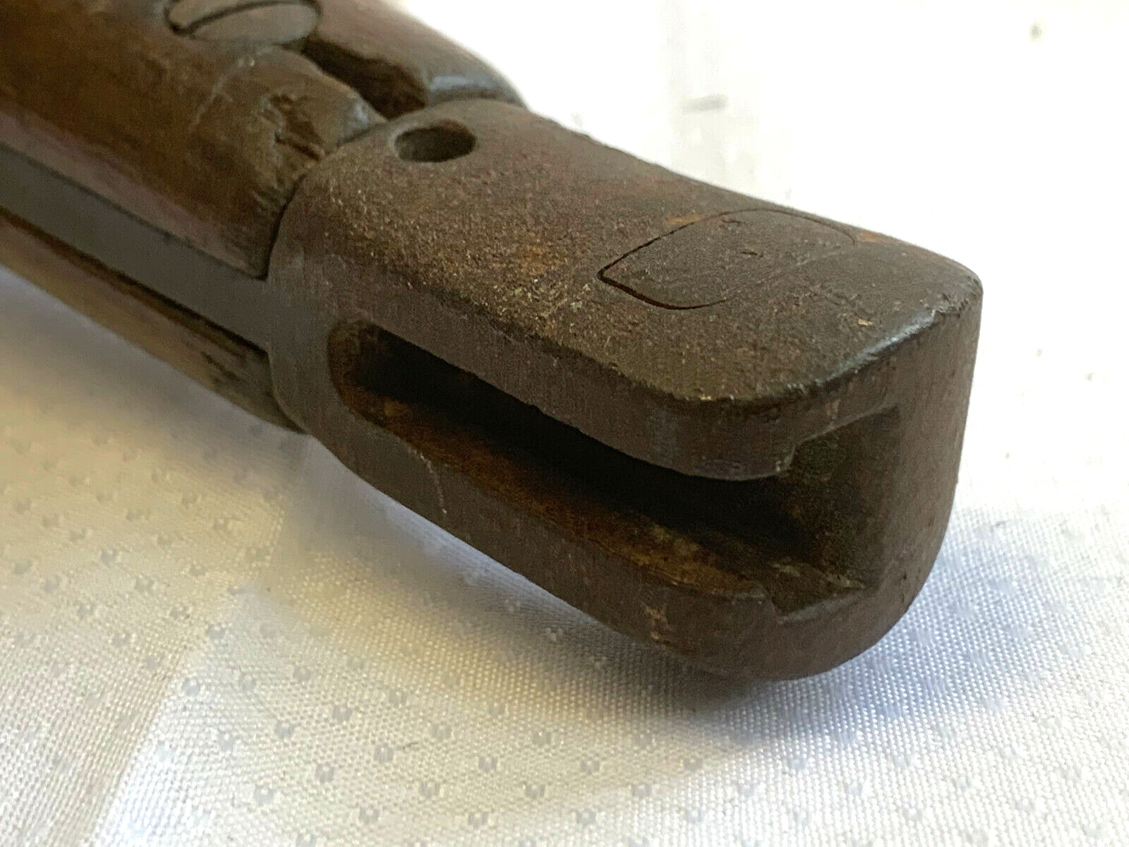 Antique 1907 British Bayonet Military Weapon Sword Fixed Blade Wood Handle