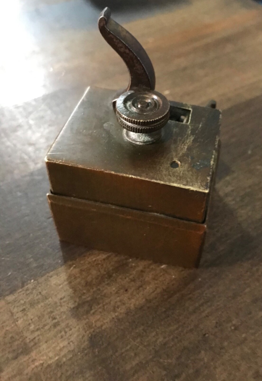 Antique Brass Square brass scarificator 1700 TO 1900
