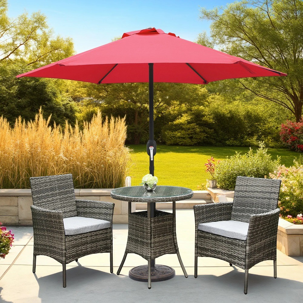 7.5ft Patio Umbrella with Crank Handle Outdoor Market Umbrella
