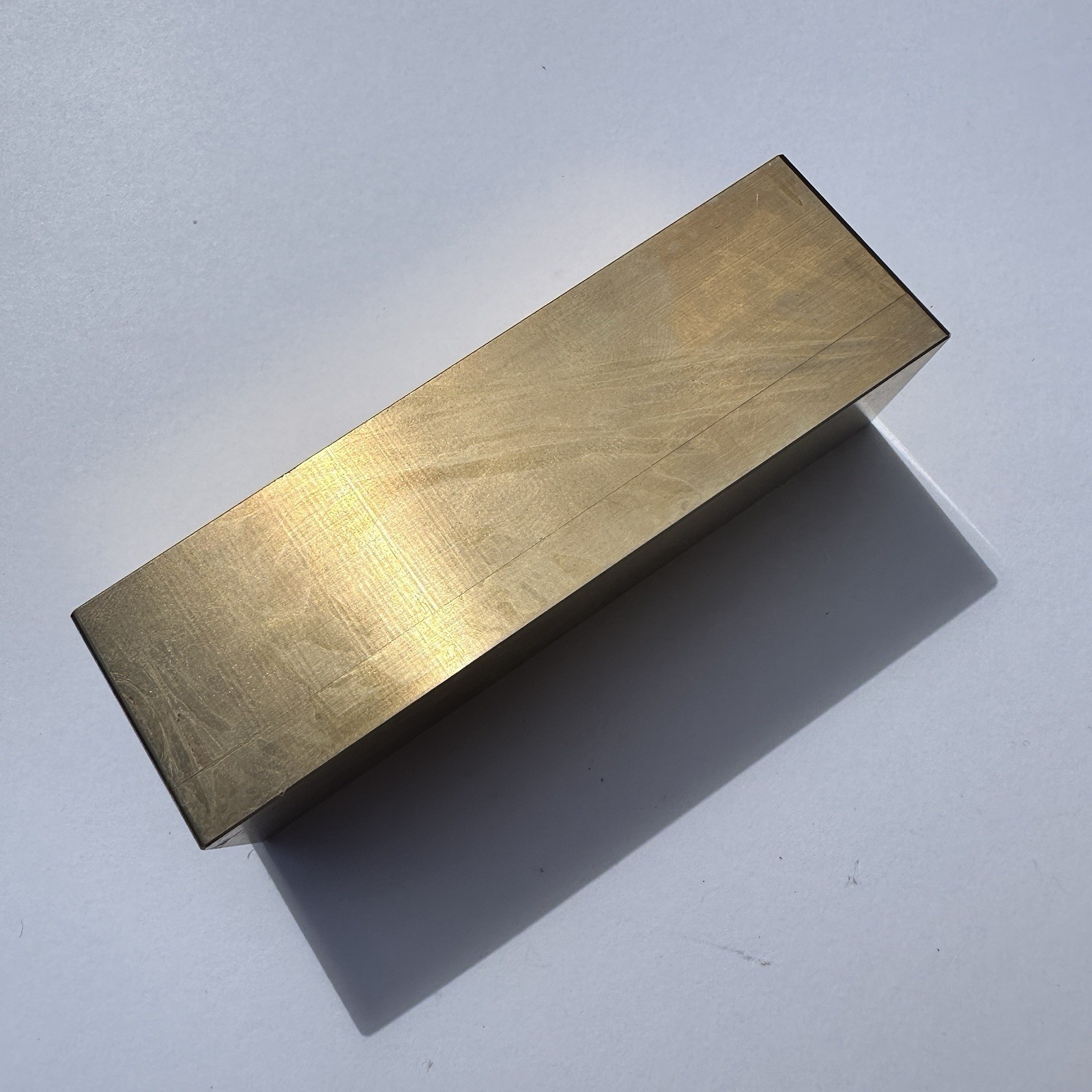 1 Pound Bronze Bullion Bar / Paperweight - Defective Finish