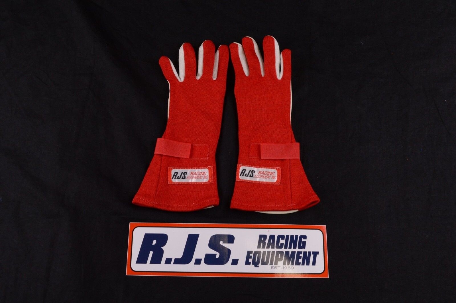 RJS RACING EQUIPMENT SFI 3.3/5 2 LAYER NOMEX RACING GLOVES RED SMALL 20212-SM-4