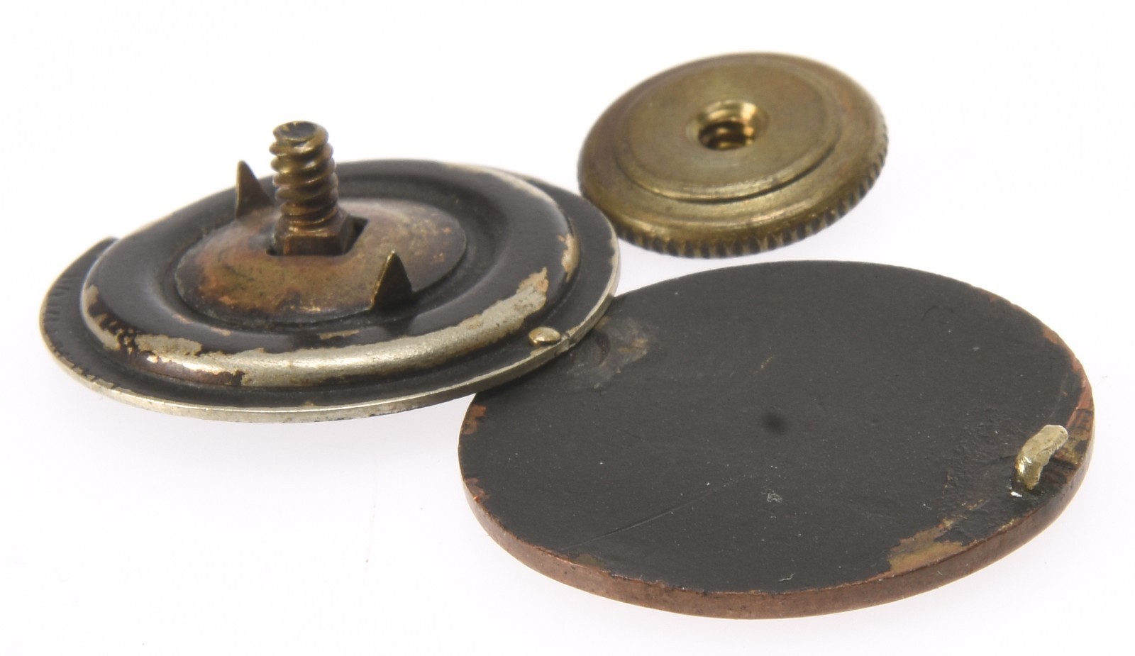 WWI "US" Secret Picture Locket Collar Disc
