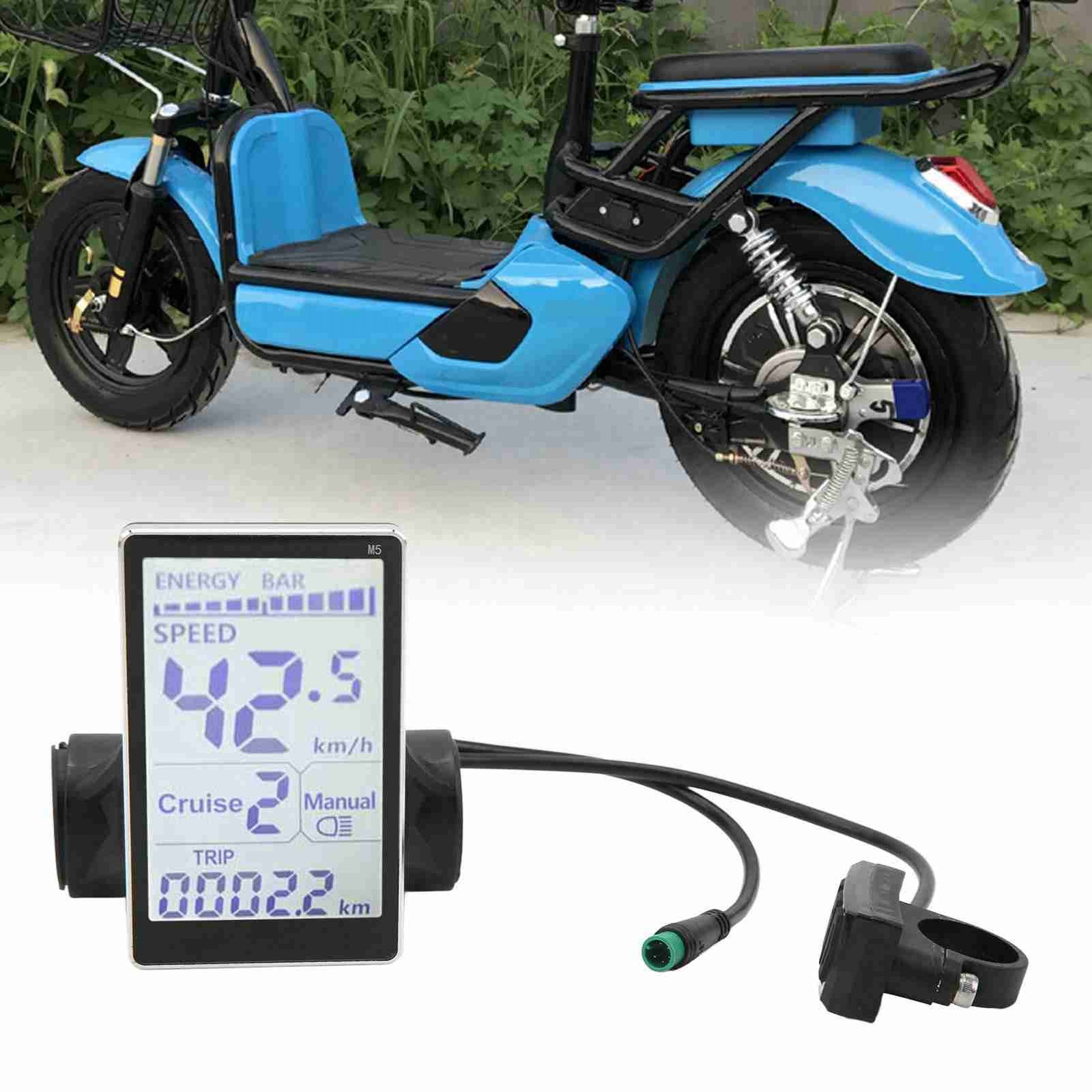 24/36/48/60V E-Bike Speedometer Electric Bike LCD Display Meter Control Panel