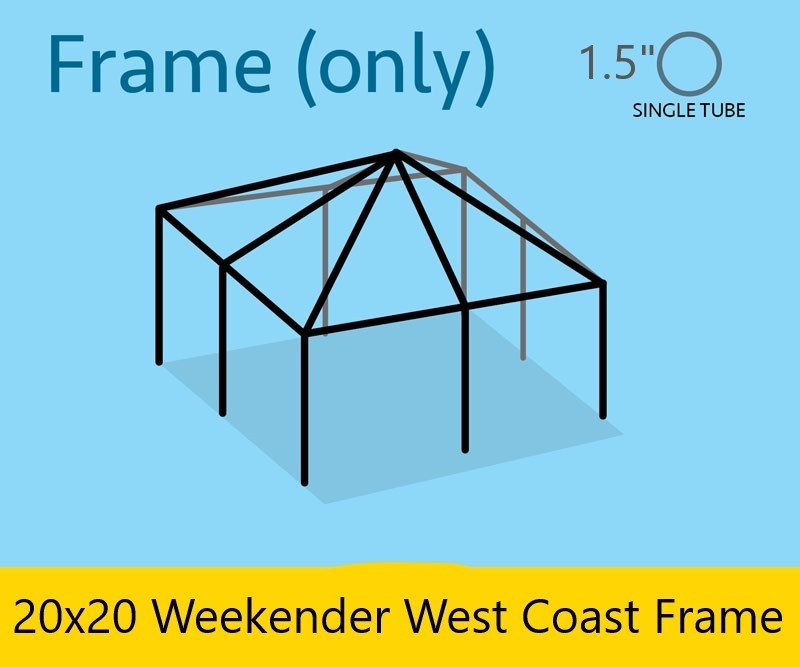 Replacement Steel Frame For West Coast Frame Tent 20x20 Event Party Gazebo