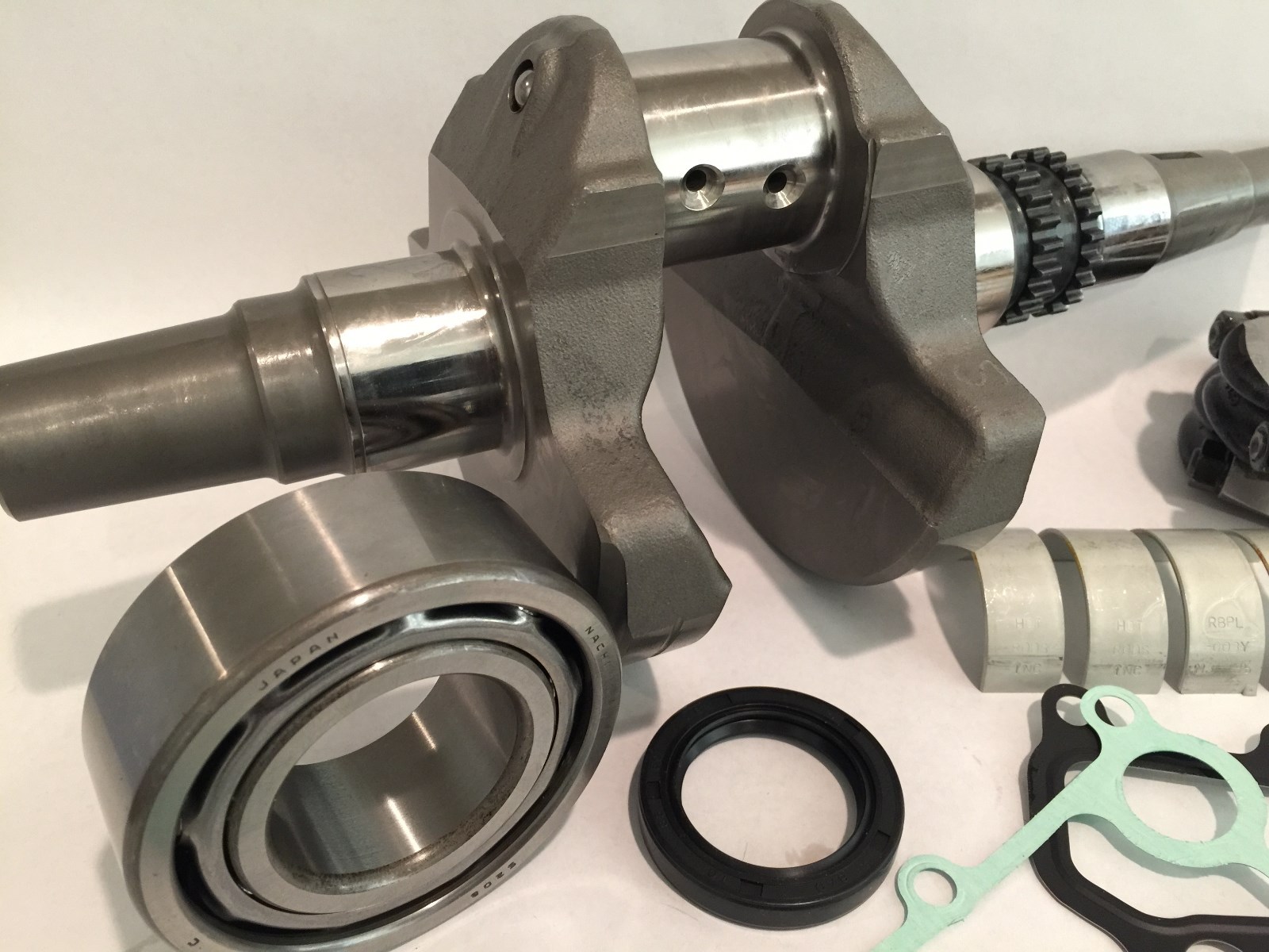 12-20 Brute Force 750 Bottom End Hotrods Crank Rods Rebuild NGK Plugs Cam Chains