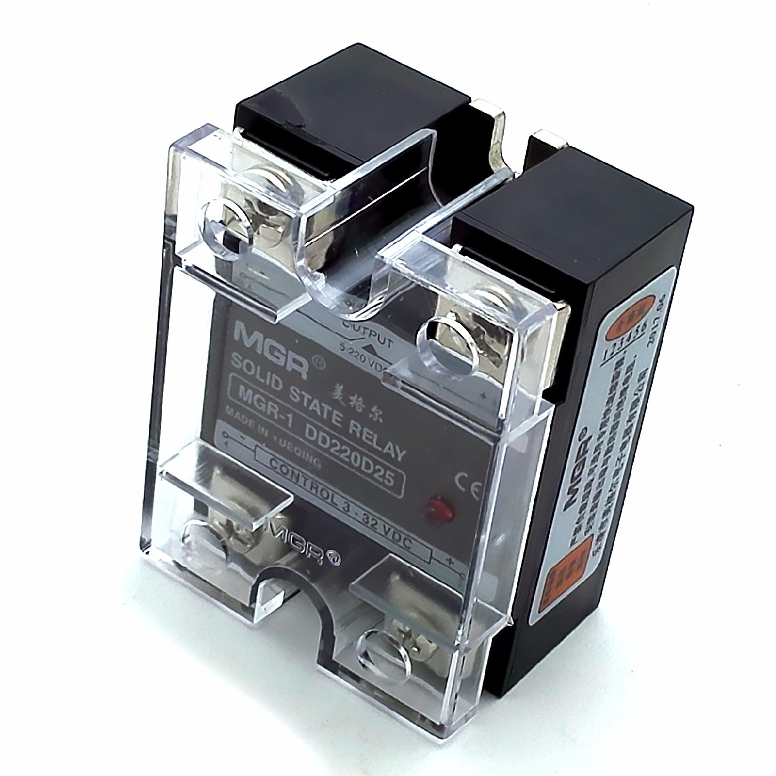 US Stock 25A Solid State Relay SSR DC-DC Input 3-32V DC Load 5-220V ​DC DD220D25