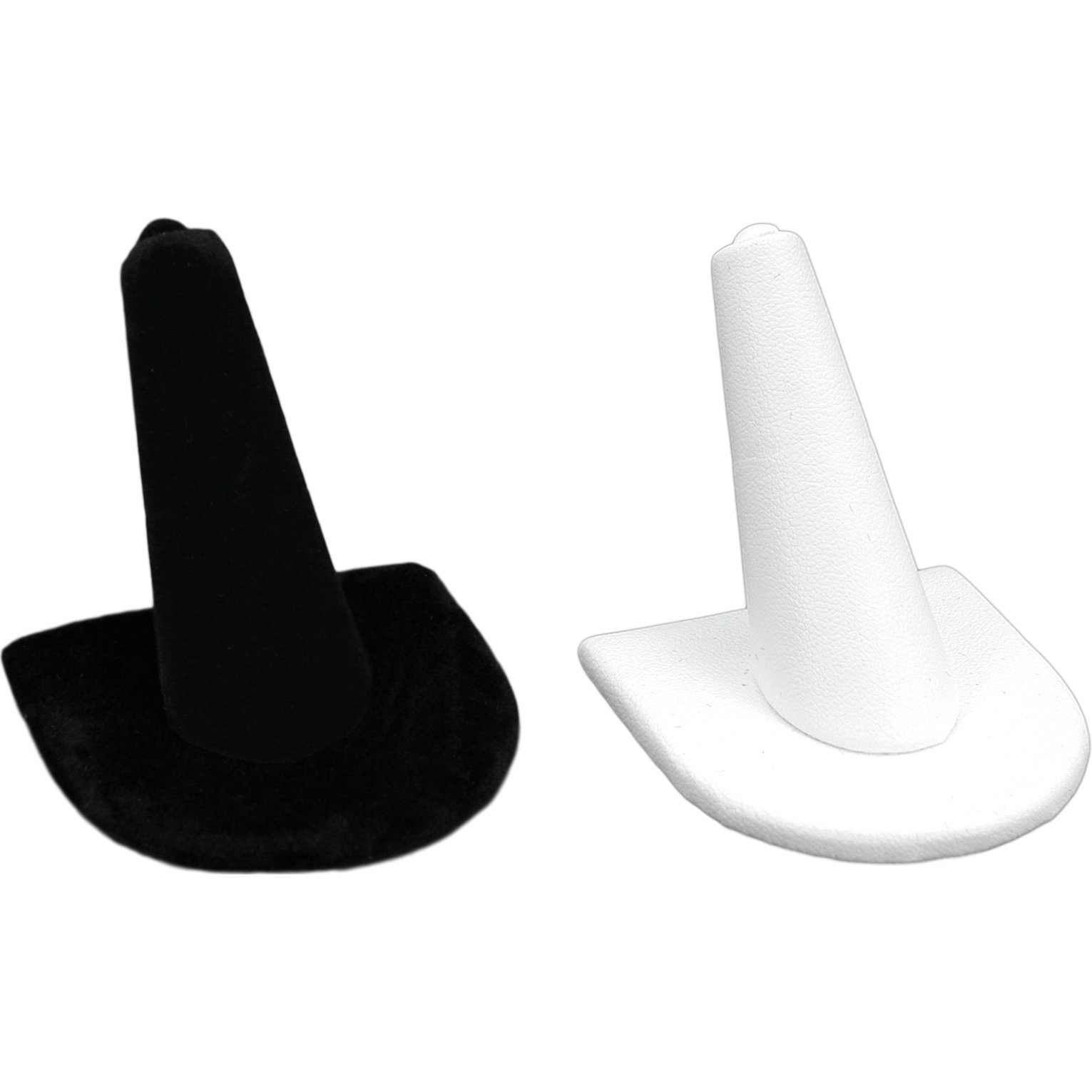 Black Velvet & White Jewelry Display 11 Pc Set Bonus