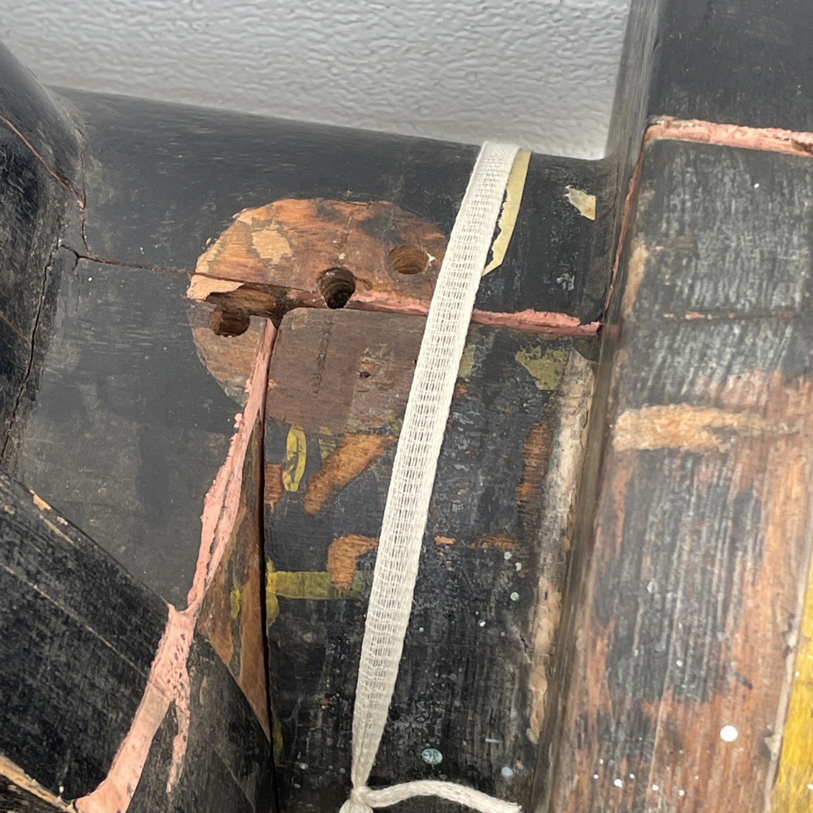 Large Vintage Industrial Wood Foundry Mold Pattern From Philadelphia Navy Yard