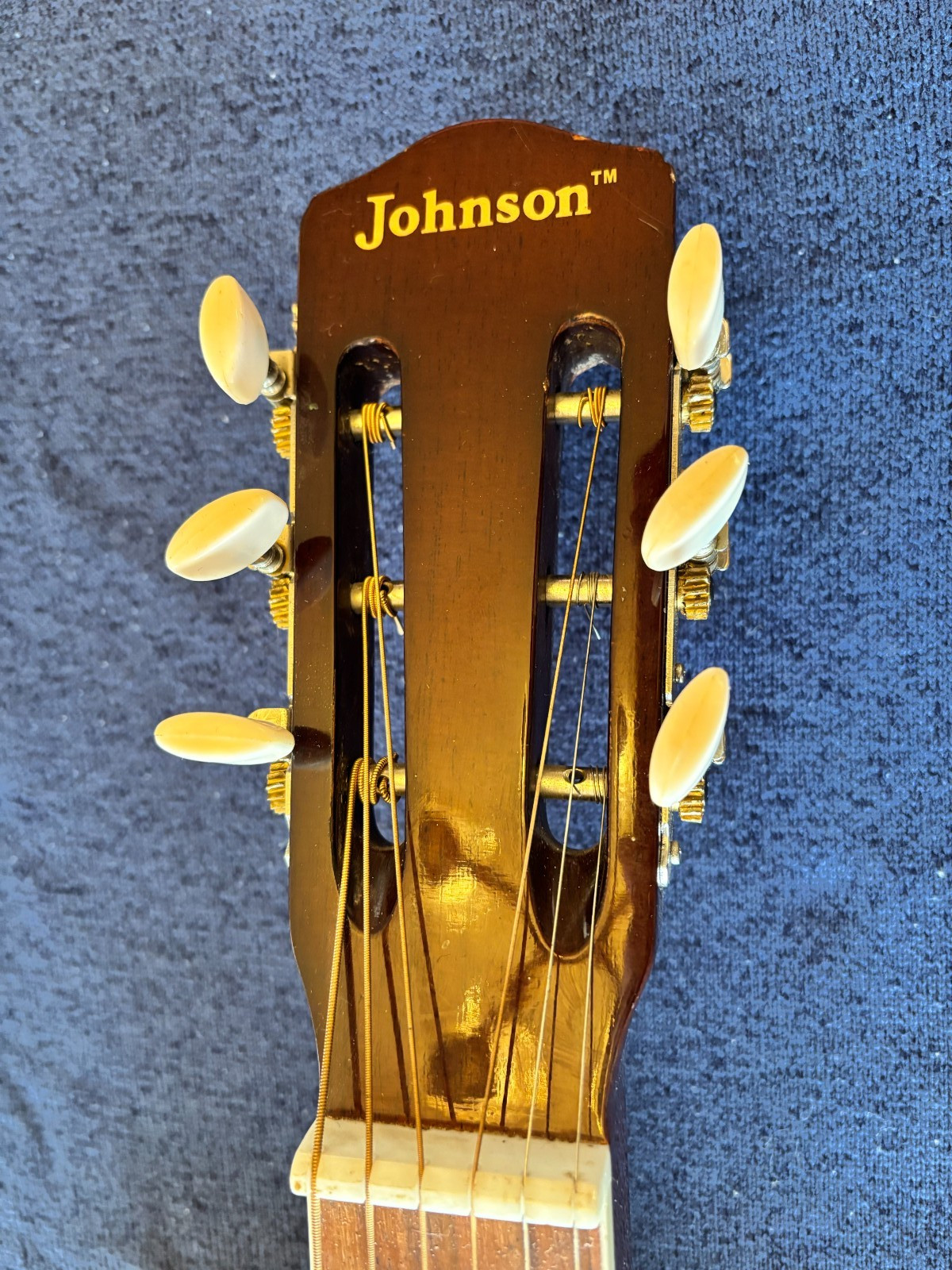 Johnson Square Neck Resonator Guitar Dobro Sunburst Bluegrass Instrument w/Case