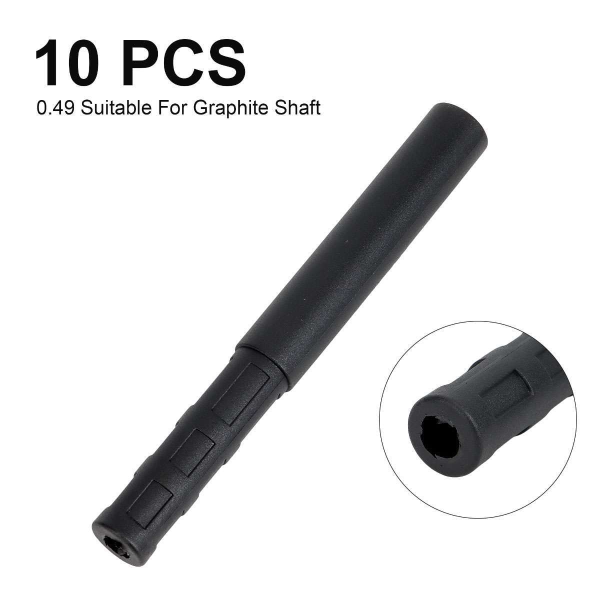 10PCS Golf Club Graphite Shaft Extensions Rods Irons Putter Extender Sticks