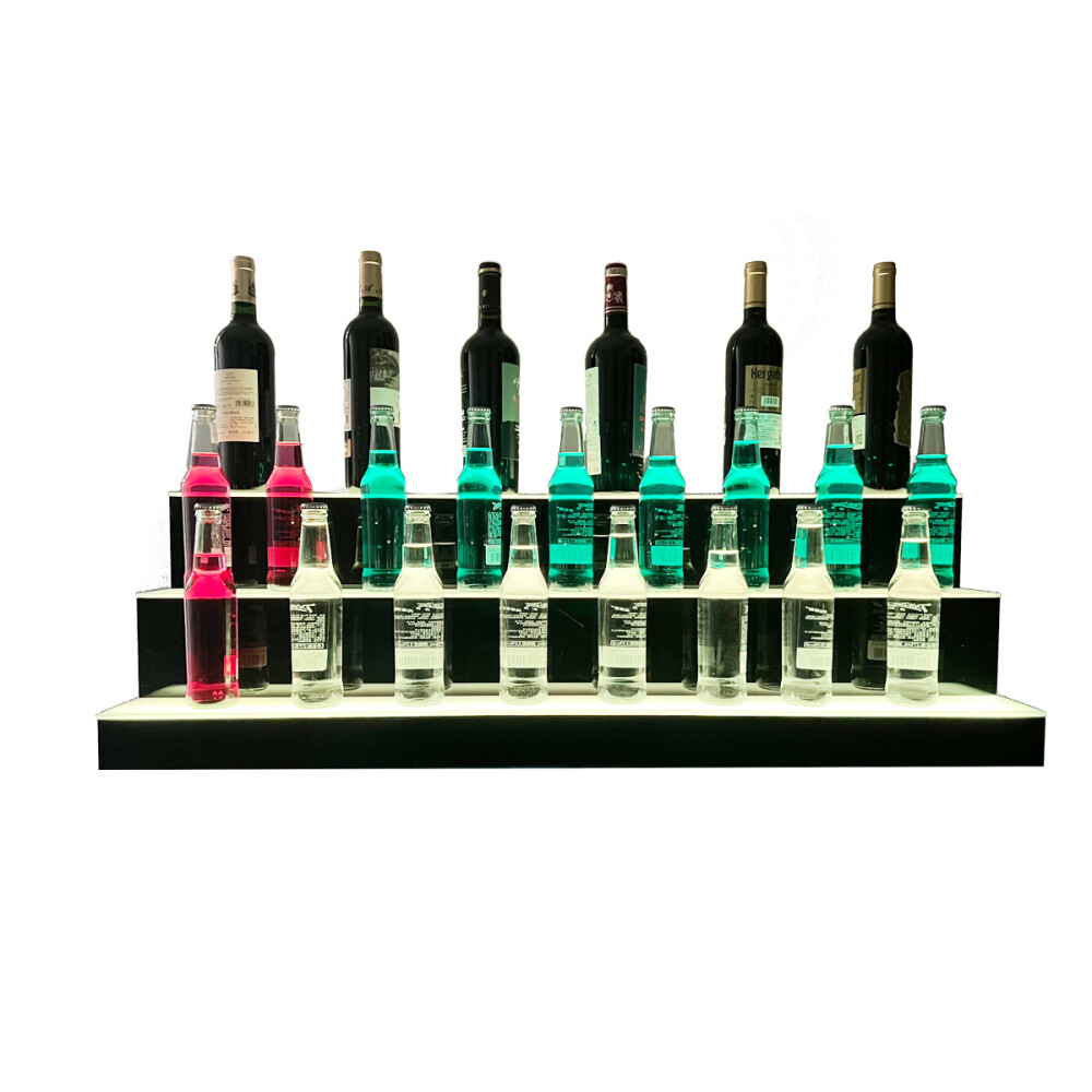 LED Lighted Bar Stage Display Rechargeable Wireless Glowing Liquor Bottle Shelf