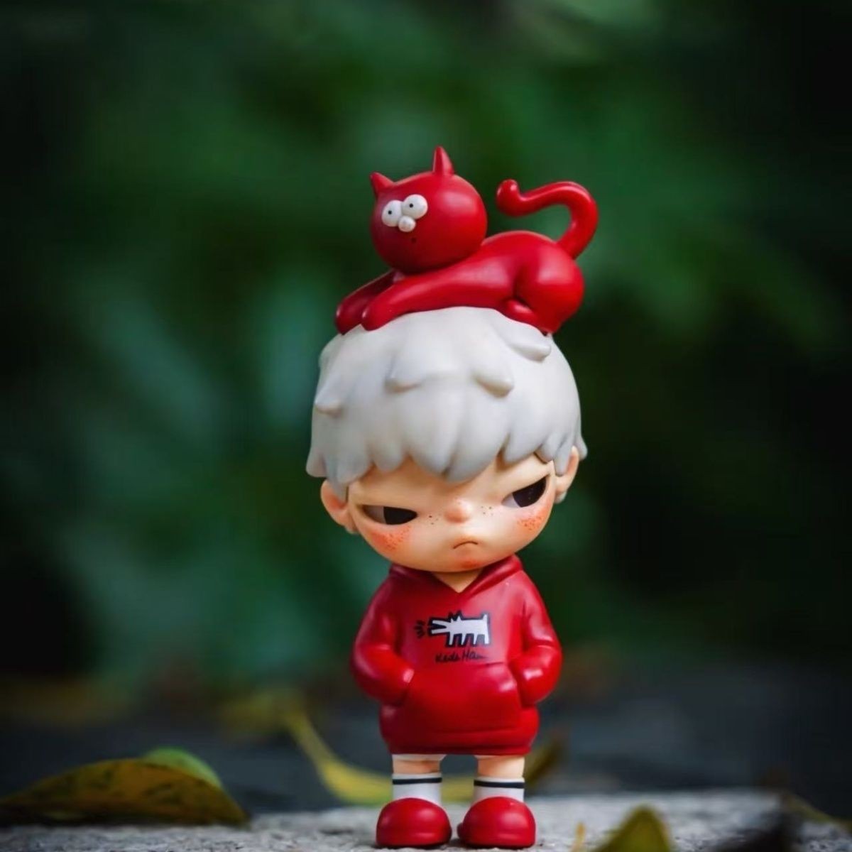 Hirono x Keith Haring Art Toy Figure Doll Collectible Limited Edition Gift