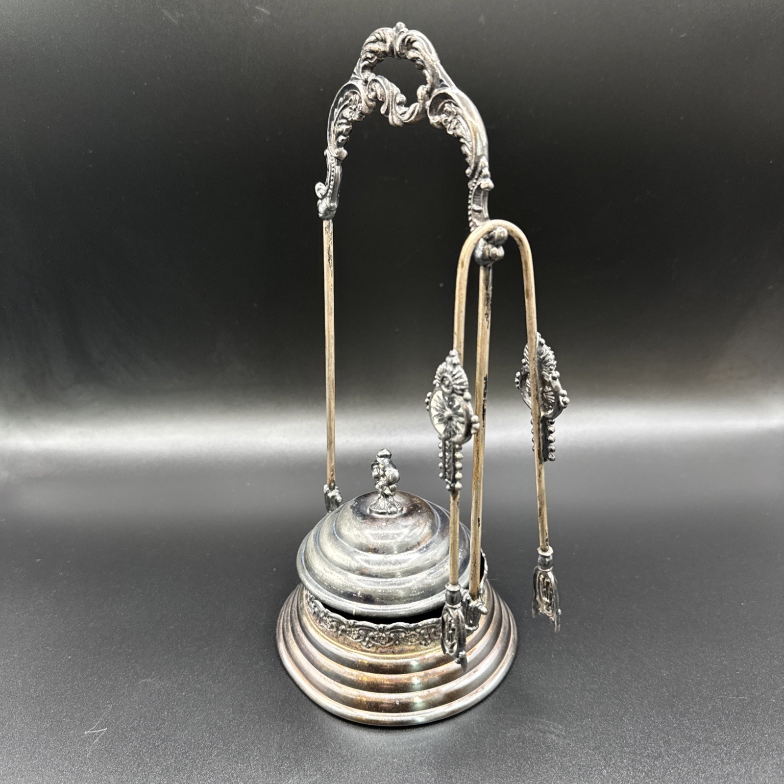 Vintage St. Louis Silver Co #77 Quadruple Plate Pickle Castor