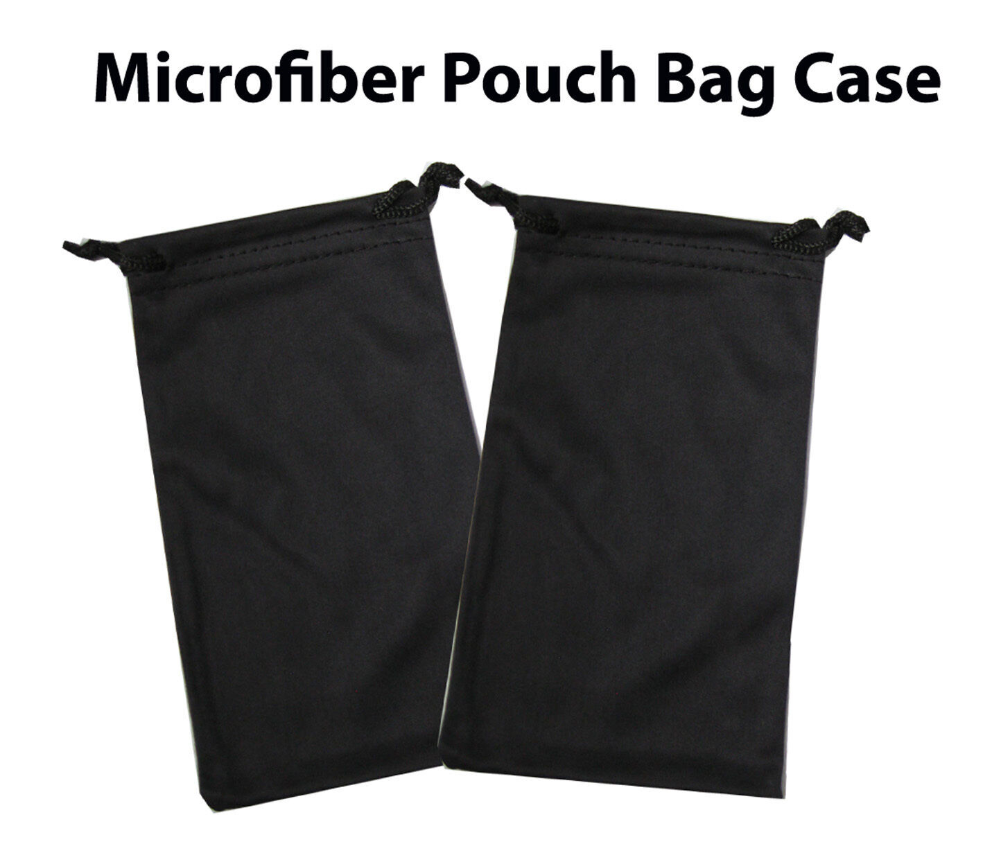 2x Premium Microfiber Pouch Bag Cleaning Case Sunglasses Eyeglasses High quality