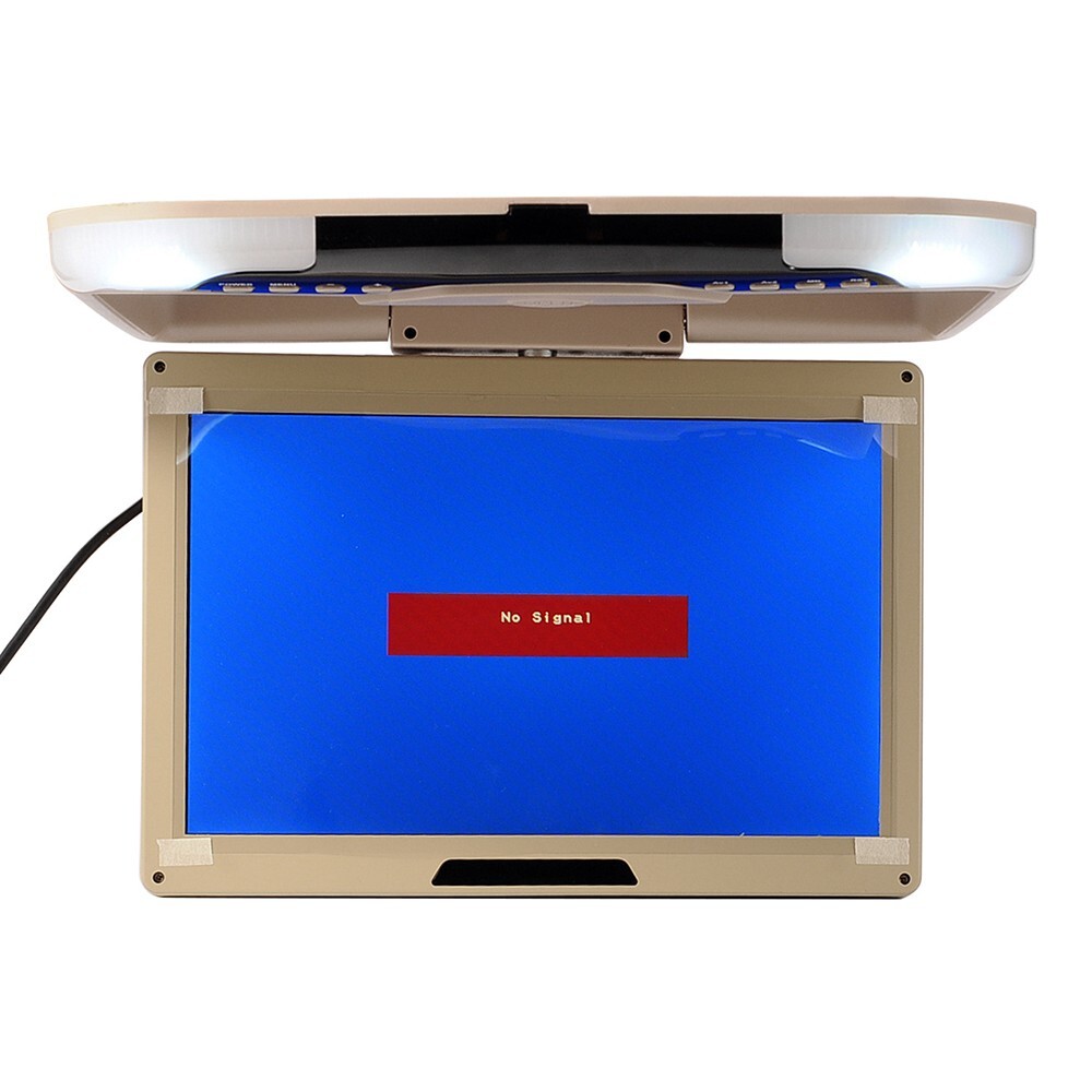 13'' Car Overhead Flip Down Ceiling Monitor 12V/24V PAL/NTSC LCD TFT Beige