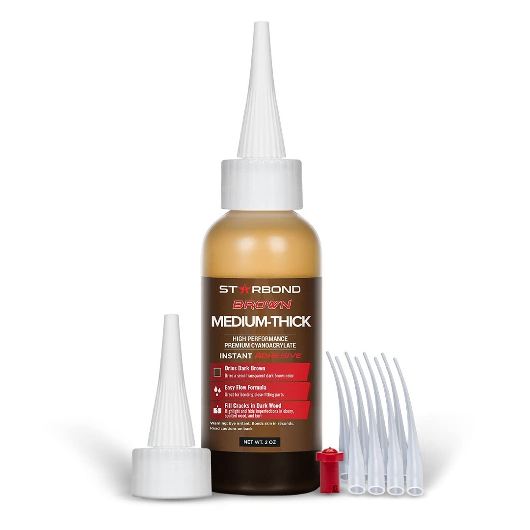Starbond 2 oz. Dark Brown - Super Glue (Premium Cyanoacrylate CA Glue)